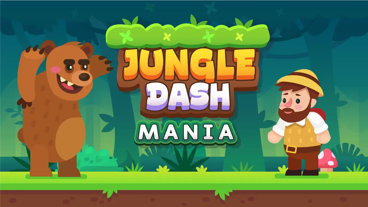 곰에서부터 살아남기 게임 (JUNGLE DASH MANIA)